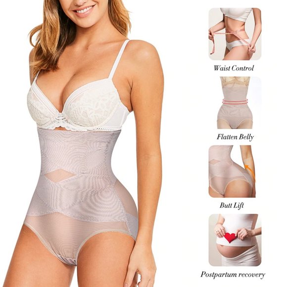 Butt Lifter Shapewear, Double Tummy Control Panty, Hi-Waist Short, Body Shaper - Picture 1 of 7